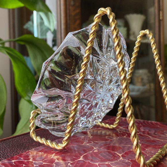 Vintage Crystal European Cut Glass Ashtray MCM - Picture 4 of 9